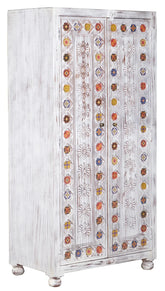 Indian Hand Carved Solid Wooden Cupboard Wardrobe D51